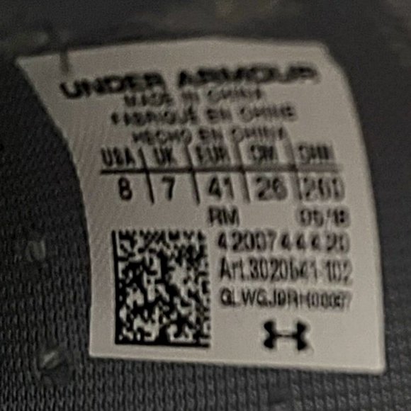 Under Armour UA SpeedForm AMP 3.0 'Grey' Men's Running Shoes - 3020541-102 - Picture 6 of 6